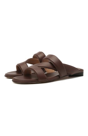 Женские кожаные сабо BOTTEGA VENETA темно-коричневого цвета по цене 56650 руб., арт. 651374/VBSL0 | Фото 1 Женские кожаные сабо BOTTEGA VENETA темно-коричневого цвета, арт. 651374/VBSL0 | Фото 1