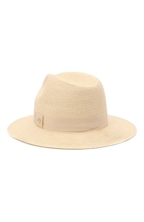 Мужская шляпа GIORGIO ARMANI светло-бежевого цвета по цене 31250 руб., арт. 747362/1P507 | Фото 2 Мужская шляпа GIORGIO ARMANI светло-бежевого цвета, арт. 747362/1P507 | Фото 2