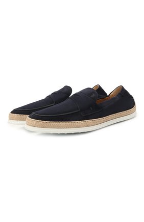 Мужские замшевые эспадрильи TOD’S темно-синего цвета по цене 39100 руб., арт. XXM0TV0DJ600A6 | Фото 1 Мужские замшевые эспадрильи TOD’S темно-синего цвета, арт. XXM0TV0DJ600A6 | Фото 1