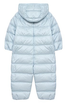 Детский пуховый комбинезон MONCLER голубого цвета по цене 42250 руб., арт. G1-951-1G516-00-53048/3-12M | Фото 2 Детский пуховый комбинезон MONCLER голубого цвета, арт. G1-951-1G516-00-53048/3-12M | Фото 2