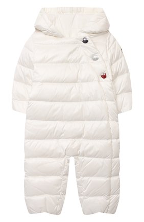 Детский пуховый комбинезон MONCLER белого цвета по цене 42250 руб., арт. G1-951-1G516-00-53048/3-12M | Фото 1 Детский пуховый комбинезон MONCLER белого цвета, арт. G1-951-1G516-00-53048/3-12M | Фото 1