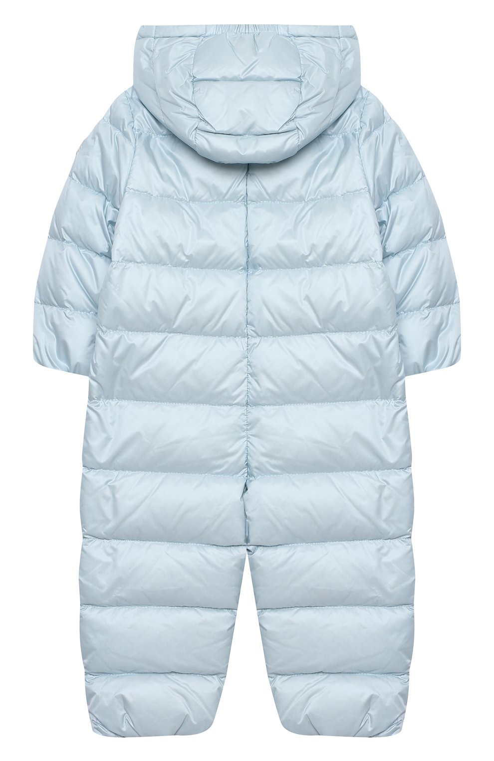 Детский пуховый комбинезон MONCLER голубого цвета по цене 47950 руб., арт. G1-951-1G516-00-53048 | Фото 2 Детский пуховый комбинезон MONCLER голубого цвета, арт. G1-951-1G516-00-53048 | Фото 2 (Рукава: Длинные; Материал внешний: Синтетический материал; Региональные ограничения белый список (Axapta Mercury): RU; Материал утеплителя: Пух и перо; Материал подклада: Хлопок; Ростовка одежда: 12 мес | 80 см, 18 мес | 86 см)