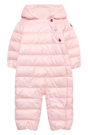 Детский пуховый комбинезон MONCLER светло-розового цвета по цене 47950 руб., арт. G1-951-1G516-00-53048 | Фото 1 Детский пуховый комбинезон MONCLER светло-розового цвета, арт. G1-951-1G516-00-53048 | Фото 1 (Рукава: Длинные; Материал внешний: Синтетический материал; Региональные ограничения белый список (Axapta Mercury): RU; Материал утеплителя: Пух и перо; Материал подклада: Хлопок; Ростовка одежда: 12 мес | 80 см, 18 мес | 86 см)