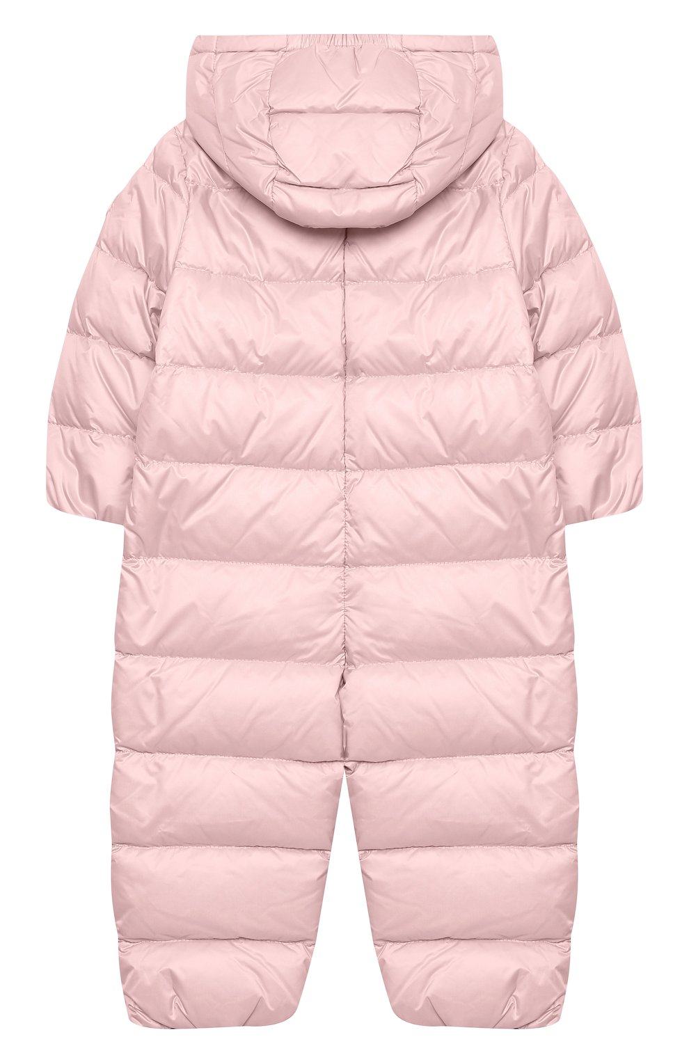 Детский пуховый комбинезон MONCLER светло-розового цвета по цене 47950 руб., арт. G1-951-1G516-00-53048 | Фото 2 Детский пуховый комбинезон MONCLER светло-розового цвета, арт. G1-951-1G516-00-53048 | Фото 2 (Рукава: Длинные; Материал внешний: Синтетический материал; Региональные ограничения белый список (Axapta Mercury): RU; Материал утеплителя: Пух и перо; Материал подклада: Хлопок; Ростовка одежда: 12 мес | 80 см, 18 мес | 86 см)