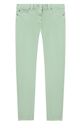 Детские джинсы STELLA MCCARTNEY салатового цвета по цене 6910 руб., арт. 602749/SQKA7 | Фото 1 Детские джинсы STELLA MCCARTNEY салатового цвета, арт. 602749/SQKA7 | Фото 1