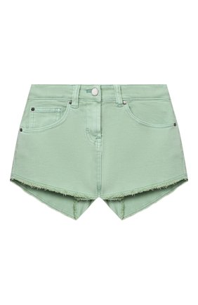 Детские джинсовые шорты STELLA MCCARTNEY салатового цвета по цене 5615 руб., арт. 602722/SQKA7 | Фото 1 Детские джинсовые шорты STELLA MCCARTNEY салатового цвета, арт. 602722/SQKA7 | Фото 1