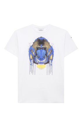 Детская хлопковая футболка MARCELO BURLON KIDS OF MILAN белого цвета по цене 8995 руб., арт. 21E/B/MB/1102/0010/2-6Y | Фото 1 Детская хлопковая футболка MARCELO BURLON KIDS OF MILAN белого цвета, арт. 21E/B/MB/1102/0010/2-6Y | Фото 1