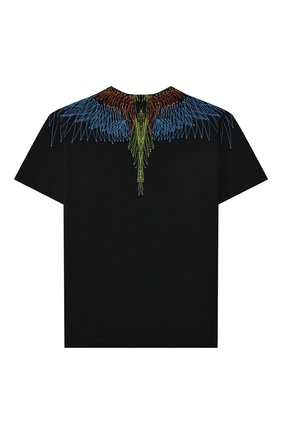 Детская хлопковая футболка MARCELO BURLON KIDS OF MILAN черного цвета по цене 9925 руб., арт. 21E/B/MB/1107/0010/2-6Y | Фото 2 Детская хлопковая футболка MARCELO BURLON KIDS OF MILAN черного цвета, арт. 21E/B/MB/1107/0010/2-6Y | Фото 2