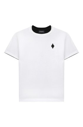 Детская хлопковая футболка MARCELO BURLON KIDS OF MILAN белого цвета по цене 8575 руб., арт. 21E/B/MB/1119/0010/2-6Y | Фото 1 Детская хлопковая футболка MARCELO BURLON KIDS OF MILAN белого цвета, арт. 21E/B/MB/1119/0010/2-6Y | Фото 1