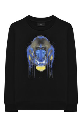 Детский хлопковый свитшот MARCELO BURLON KIDS OF MILAN черного цвета по цене 12850 руб., арт. 21E/B/MB/2002/0020/2-6Y | Фото 1 Детский хлопковый свитшот MARCELO BURLON KIDS OF MILAN черного цвета, арт. 21E/B/MB/2002/0020/2-6Y | Фото 1