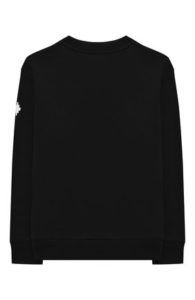 Детский хлопковый свитшот MARCELO BURLON KIDS OF MILAN черного цвета по цене 12850 руб., арт. 21E/B/MB/2002/0020/2-6Y | Фото 2 Детский хлопковый свитшот MARCELO BURLON KIDS OF MILAN черного цвета, арт. 21E/B/MB/2002/0020/2-6Y | Фото 2