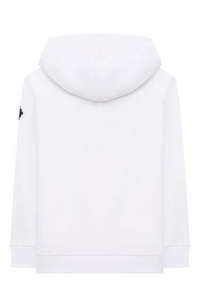Детский хлопковое худи MARCELO BURLON KIDS OF MILAN белого цвета по цене 16250 руб., арт. 21E/B/MB/2102/0020/2-6Y | Фото 2 Детский хлопковое худи MARCELO BURLON KIDS OF MILAN белого цвета, арт. 21E/B/MB/2102/0020/2-6Y | Фото 2