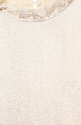 Детское платье из вискозы DOUUOD белого цвета, арт. 21E/U/JR/AB04/2710/10A-14A | Фото 3 (Рукава: Длинные; Случай: Вечерний; Региональные ограничения белый список (Axapta Mercury): RU; Материал внешний: Вискоза; Девочки Кросс-КТ: Платье-одежда; Материал подклада: Хлопок; Ростовка одежда: 10 - 11 лет | 140 - 146см, 12 лет | 152 см)
