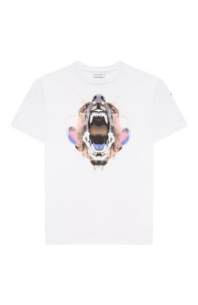 Детская хлопковая футболка MARCELO BURLON KIDS OF MILAN белого цвета по цене 9925 руб., арт. 21E/B/MB/1110/0010/8-14Y | Фото 1 Детская хлопковая футболка MARCELO BURLON KIDS OF MILAN белого цвета, арт. 21E/B/MB/1110/0010/8-14Y | Фото 1