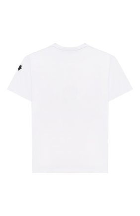 Детская хлопковая футболка MARCELO BURLON KIDS OF MILAN белого цвета по цене 9925 руб., арт. 21E/B/MB/1110/0010/8-14Y | Фото 2 Детская хлопковая футболка MARCELO BURLON KIDS OF MILAN белого цвета, арт. 21E/B/MB/1110/0010/8-14Y | Фото 2