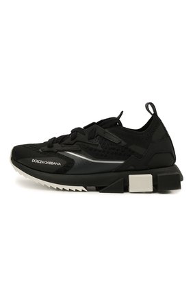 Детские кроссовки DOLCE & GABBANA черного цвета по цене 35650 руб., арт. DA0952/AW478/37-39 | Фото 2 Детские кроссовки DOLCE & GABBANA черного цвета, арт. DA0952/AW478/37-39 | Фото 2