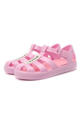 Детские сандалии DOLCE & GABBANA розового цвета по цене 10350 руб., арт. DN0115/AK498 | Фото 1 Детские сандалии DOLCE & GABBANA розового цвета, арт. DN0115/AK498 | Фото 1