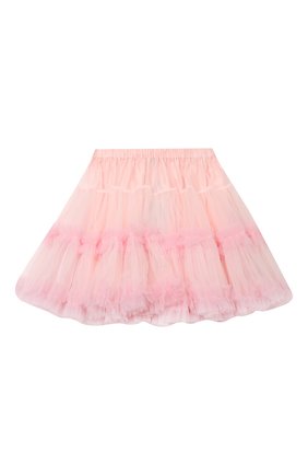 Детская юбка DOLCE & GABBANA розового цвета по цене 46600 руб., арт. L53I64/HLM0U/2-6 | Фото 2 Детская юбка DOLCE & GABBANA розового цвета, арт. L53I64/HLM0U/2-6 | Фото 2 (Материал подклада: Вискоза; Материал внешний: Синтетический материал; Ростовка одежда: 2 года | 92 см, 3 года | 98 см, 4 года | 104 см, 5 лет | 110 см, 6 лет | 116 см)
