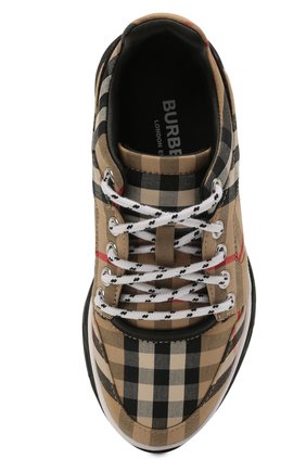 Мужского текстильные кеды BURBERRY бежевого цвета по цене 37500 руб., арт. 8037068 | Фото 4 Мужского текстильные кеды BURBERRY бежевого цвета, арт. 8037068 | Фото 4 (Мальчики Кросс-КТ: Обувь-низкие; Длина стельки: 22,7, 18,9, 18,1, 21,4, 22,1, 17,5, 19,2)