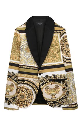 Детский пиджак VERSACE разноцветного цвета по цене 53200 руб., арт. 1000332/1A00303/8A-14A | Фото 1 Детский пиджак VERSACE разноцветного цвета, арт. 1000332/1A00303/8A-14A | Фото 1