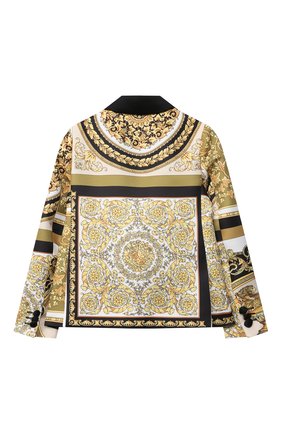 Детский пиджак VERSACE разноцветного цвета по цене 48800 руб., арт. 1000332/1A00303/4A-6A | Фото 2 Детский пиджак VERSACE разноцветного цвета, арт. 1000332/1A00303/4A-6A | Фото 2
