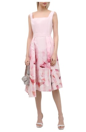 Женское хлопковое платье ALEXANDER MCQUEEN розового цвета по цене 346500 руб., арт. 651670/QCACB | Фото 2 Женское хлопковое платье ALEXANDER MCQUEEN розового цвета, арт. 651670/QCACB | Фото 2