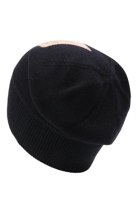 Женская шерстяная шапка CHLOÉ темно-синего цвета, арт. CHC21SD010WCA | Фото 2 (Материал: Шерсть, Текстиль)