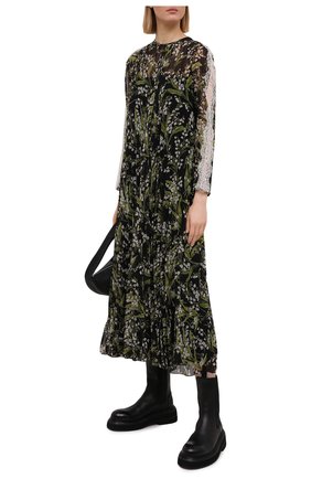 Женское платье REDVALENTINO черного цвета по цене 104500 руб., арт. VR3VAY50/5LR | Фото 2 Женское платье REDVALENTINO черного цвета, арт. VR3VAY50/5LR | Фото 2