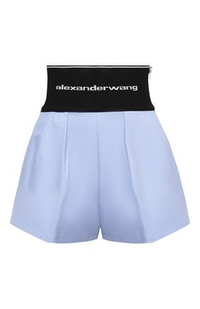 Женские хлопковые шорты ALEXANDER WANG голубого цвета по цене 56800 руб., арт. 1WC1204224 | Фото 1 Женские хлопковые шорты ALEXANDER WANG голубого цвета, арт. 1WC1204224 | Фото 1