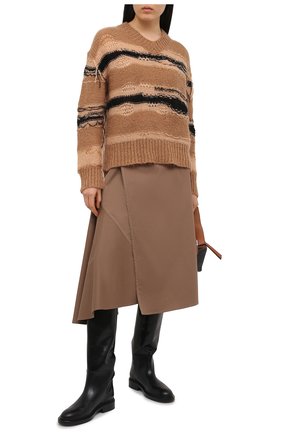 Женский свитер ACNE STUDIOS коричневого цвета по цене 37750 руб., арт. A60242 | Фото 2 Женский свитер ACNE STUDIOS коричневого цвета, арт. A60242 | Фото 2