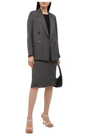 Женская юбка из льна и вискозы ACNE STUDIOS серого цвета по цене 41050 руб., арт. AF0179 | Фото 2 Женская юбка из льна и вискозы ACNE STUDIOS серого цвета, арт. AF0179 | Фото 2