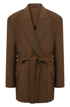 Женский шерстяной жакет ACNE STUDIOS коричневого цвета по цене 59900 руб., арт. AH0108 | Фото 1 Женский шерстяной жакет ACNE STUDIOS коричневого цвета, арт. AH0108 | Фото 1