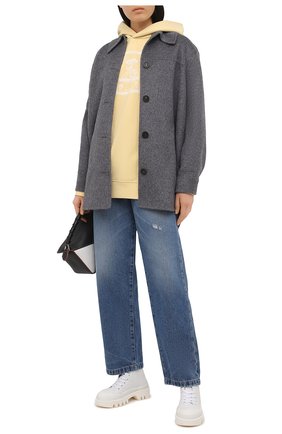 Женский хлопковое худи ACNE STUDIOS желтого цвета по цене 29950 руб., арт. AI0079 | Фото 2 Женский хлопковое худи ACNE STUDIOS желтого цвета, арт. AI0079 | Фото 2 (Рукава: Длинные; Длина (для топов): Удлиненные; Стили: Спорт-шик; Женское Кросс-КТ: Худи-одежда; Материал внешний: Хлопок)