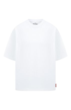 Женская хлопковая футболка ACNE STUDIOS белого цвета по цене 12600 руб., арт. AL0195 | Фото 1 Женская хлопковая футболка ACNE STUDIOS белого цвета, арт. AL0195 | Фото 1