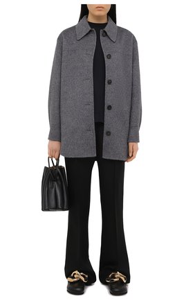Женская хлопковая футболка ACNE STUDIOS черного цвета по цене 12600 руб., арт. AL0195 | Фото 2 Женская хлопковая футболка ACNE STUDIOS черного цвета, арт. AL0195 | Фото 2