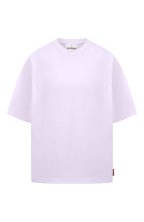 Женская хлопковая футболка ACNE STUDIOS сиреневого цвета по цене 12600 руб., арт. AL0195 | Фото 1 Женская хлопковая футболка ACNE STUDIOS сиреневого цвета, арт. AL0195 | Фото 1