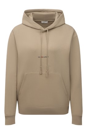 Женский хлопковое худи SAINT LAURENT бежевого цвета по цене 62550 руб., арт. 647993/YBQZ2 | Фото 1 Женский хлопковое худи SAINT LAURENT бежевого цвета, арт. 647993/YBQZ2 | Фото 1