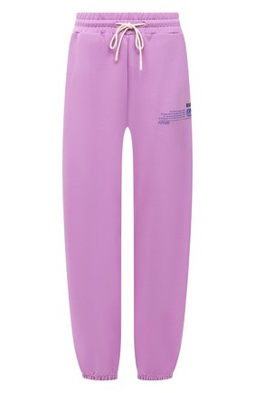 Женские хлопковые джоггеры MSGM сиреневого цвета по цене 29950 руб., арт. 3041MDP90 217119 | Фото 1 Женские хлопковые джоггеры MSGM сиреневого цвета, арт. 3041MDP90 217119 | Фото 1