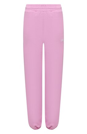 Женские хлопковые джоггеры MSGM светло-розового цвета по цене 24900 руб., арт. 3041MDP61 217299 | Фото 1 Женские хлопковые джоггеры MSGM светло-розового цвета, арт. 3041MDP61 217299 | Фото 1