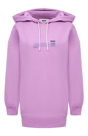 Женский хлопковое худи MSGM сиреневого цвета по цене 31750 руб., арт. 3041MDM194 217119 | Фото 1 Женский хлопковое худи MSGM сиреневого цвета, арт. 3041MDM194 217119 | Фото 1 (Рукава: Длинные; Стили: Спорт-шик; Женское Кросс-КТ: Худи-одежда; Длина (для топов): Удлиненные; Материал внешний: Хлопок)