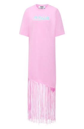 Женское хлопковое платье MSGM светло-розового цвета по цене 21050 руб., арт. 3041MDA63 217298 | Фото 1 Женское хлопковое платье MSGM светло-розового цвета, арт. 3041MDA63 217298 | Фото 1