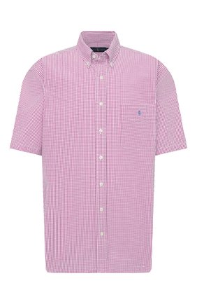 Мужская хлопковая рубашка POLO RALPH LAUREN розового цвета по цене 10450 руб., арт. 711833828/5103D/PRL BS | Фото 1 Мужская хлопковая рубашка POLO RALPH LAUREN розового цвета, арт. 711833828/5103D/PRL BS | Фото 1