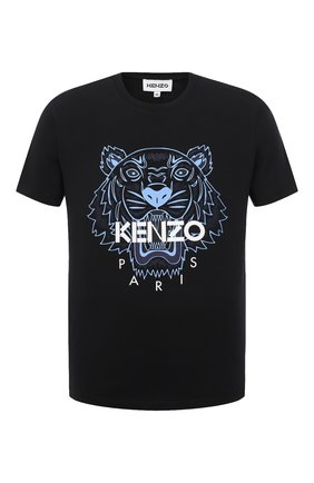 Мужская хлопковая футболка KENZO черного цвета по цене 9255 руб., арт. FB55TS0204YA | Фото 1 Мужская хлопковая футболка KENZO черного цвета, арт. FB55TS0204YA | Фото 1
