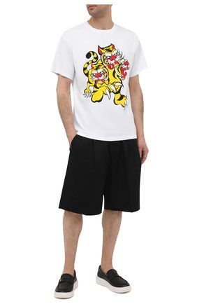 Мужская хлопковая футболка kenzo x kansai yamamoto KENZO белого цвета по цене 14250 руб., арт. FB55TS0714SJ | Фото 2 Мужская хлопковая футболка kenzo x kansai yamamoto KENZO белого цвета, арт. FB55TS0714SJ | Фото 2