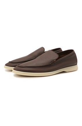 Мужские кожаные лоферы summer walk LORO PIANA коричневого цвета по цене 69950 руб., арт. FAI1528 | Фото 1 Мужские кожаные лоферы summer walk LORO PIANA коричневого цвета, арт. FAI1528 | Фото 1