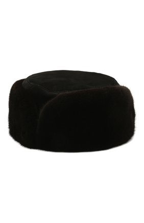 Мужская шапка с отделкой из меха норки FURLAND темно-коричневого цвета по цене 52760 руб., арт. 0015102110203300920 | Фото 2 Мужская шапка с отделкой из меха норки FURLAND темно-коричневого цвета, арт. 0015102110203300920 | Фото 2 (Материал: Натуральный мех)