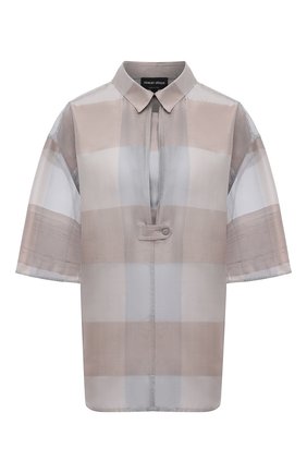 Женская шелковая блузка GIORGIO ARMANI бежевого цвета по цене 128500 руб., арт. 1SHCCZ35/TZ811 | Фото 1 Женская шелковая блузка GIORGIO ARMANI бежевого цвета, арт. 1SHCCZ35/TZ811 | Фото 1