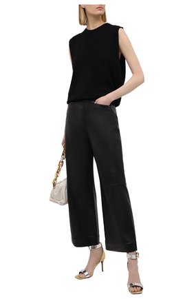 Женские кожаные босоножки VERSACE JEANS COUTURE золотого цвета по цене 17850 руб., арт. E0VWAS70-LINEA F0ND0 EMILY DIS. S70/71980 | Фото 2 Женские кожаные босоножки VERSACE JEANS COUTURE золотого цвета, арт. E0VWAS70-LINEA F0ND0 EMILY DIS. S70/71980 | Фото 2