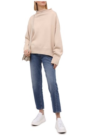 Женские кожаные кеды REDVALENTINO бежевого цвета по цене 41400 руб., арт. VQ2S0E11/JIB | Фото 2 Женские кожаные кеды REDVALENTINO бежевого цвета, арт. VQ2S0E11/JIB | Фото 2