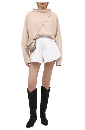 Женские джинсовые шорты FORTE DEI MARMI COUTURE белого цвета по цене 24900 руб., арт. 21SF9877 | Фото 2 Женские джинсовые шорты FORTE DEI MARMI COUTURE белого цвета, арт. 21SF9877 | Фото 2 (Женское Кросс-КТ: Шорты-пляжная одежда, Шорты-одежда; Стили: Бохо; Длина Ж (юбки, платья, шорты): Мини; Материал внешний: Хлопок; Кросс-КТ: Деним)